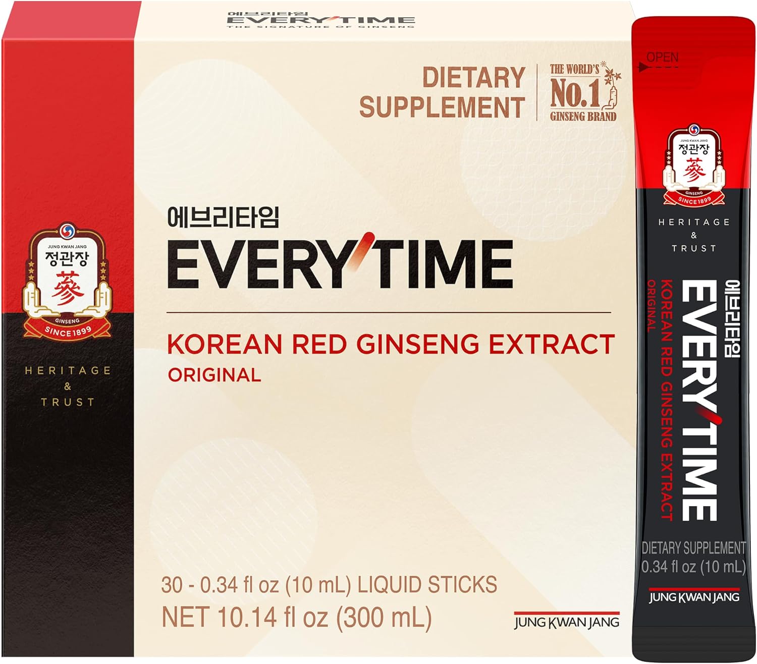 JUNG KWAN JANG Korean Red Ginseng Extract Everytime 300mg | Energy