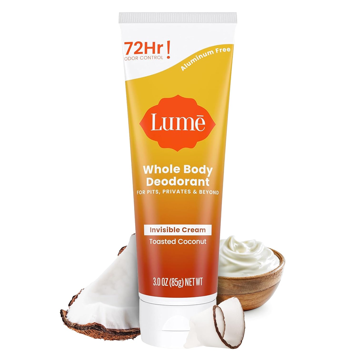 Lume Whole Body Deodorant - Invisible Cream Tube