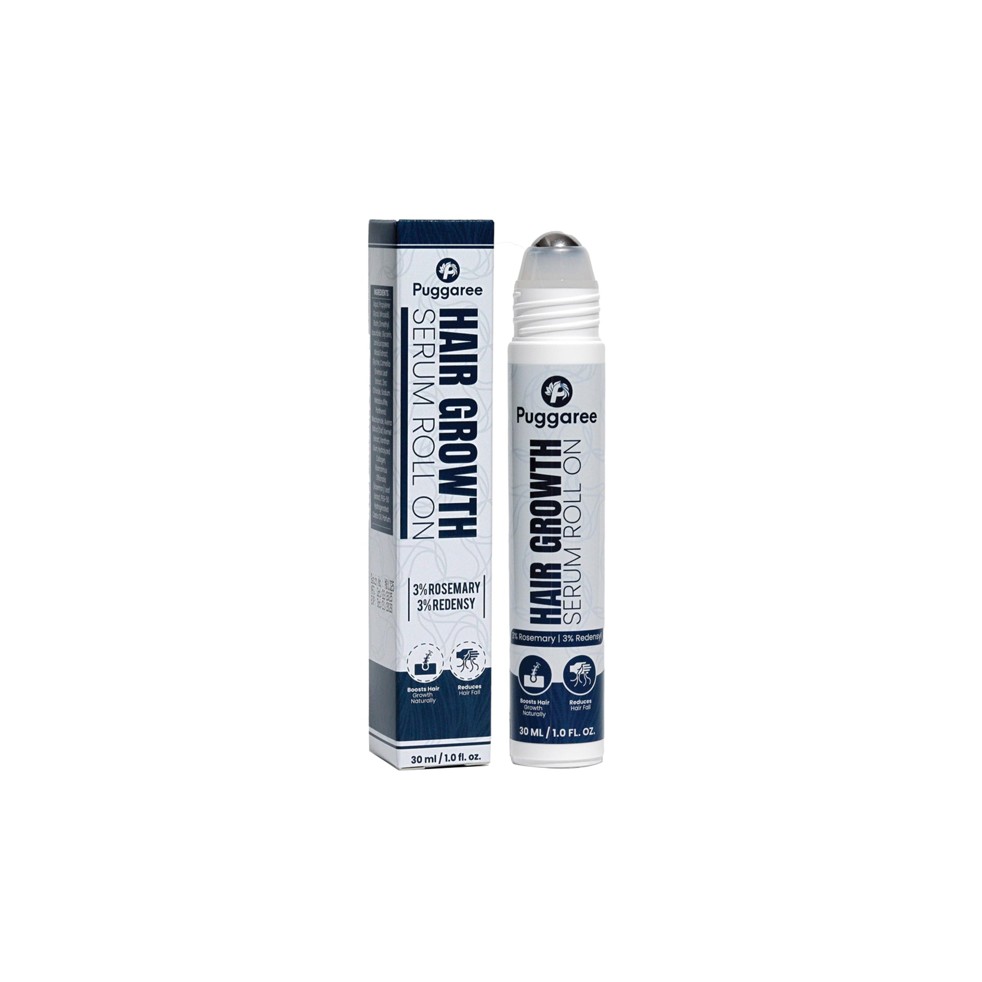 Redensyl Hair Growth Serum Roll-On – 3% Rosemary & Redensyl, DHT-Blocking, 30ml