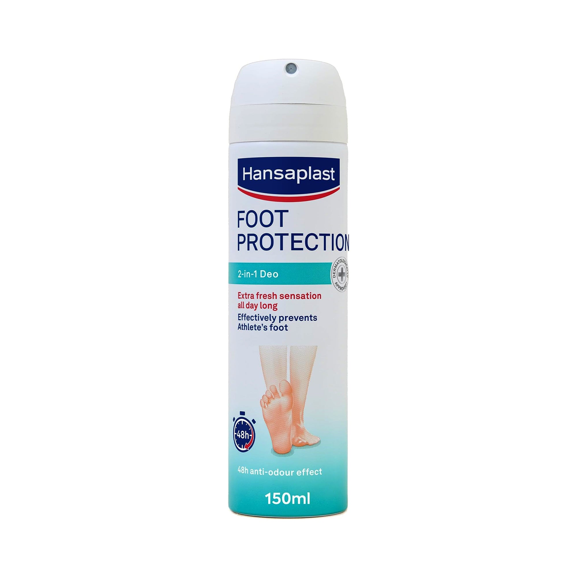 Hansaplast – 2-in-1 Foot Deo Spray, Foot Protection & Odour Control (150ml)