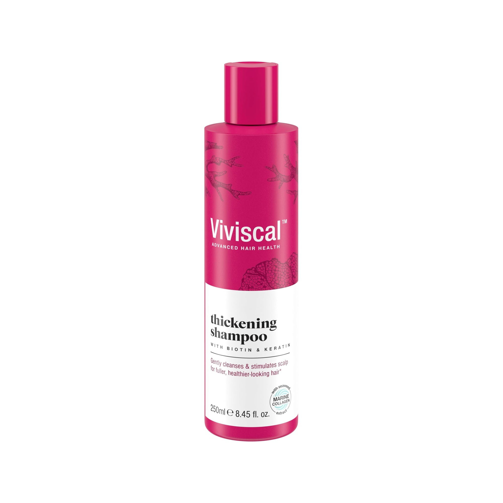 Viviscal Advanced Thickening Shampoo – Biotin, Keratin & Marine Collagen for Stronger Hair 250ml