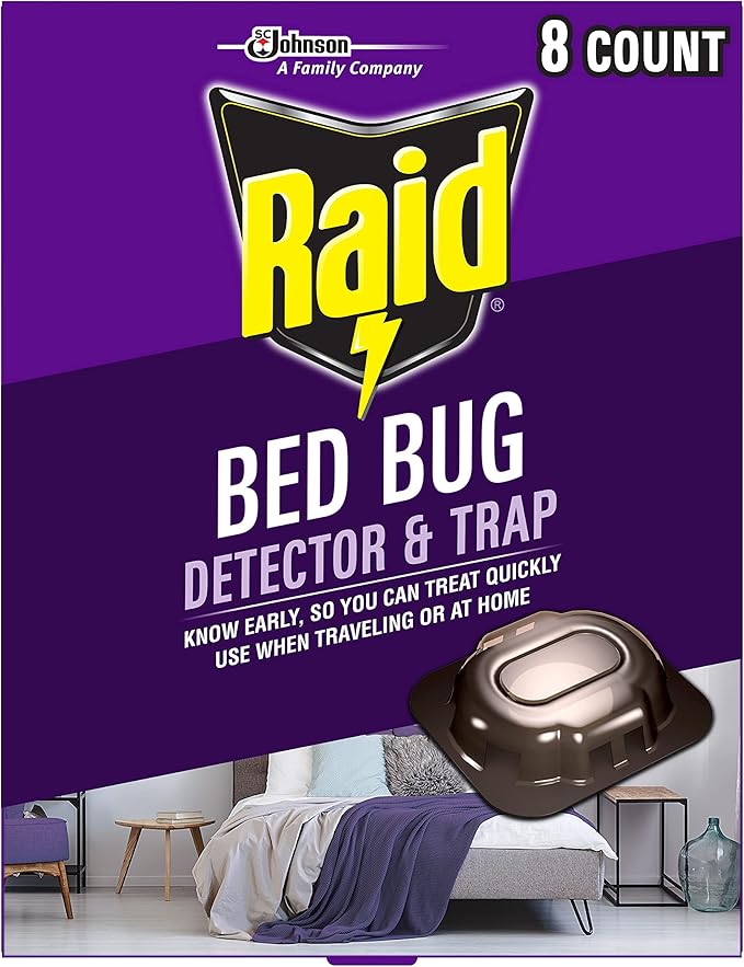 Raid Bed Bug Detector & Trap, 8 ct
