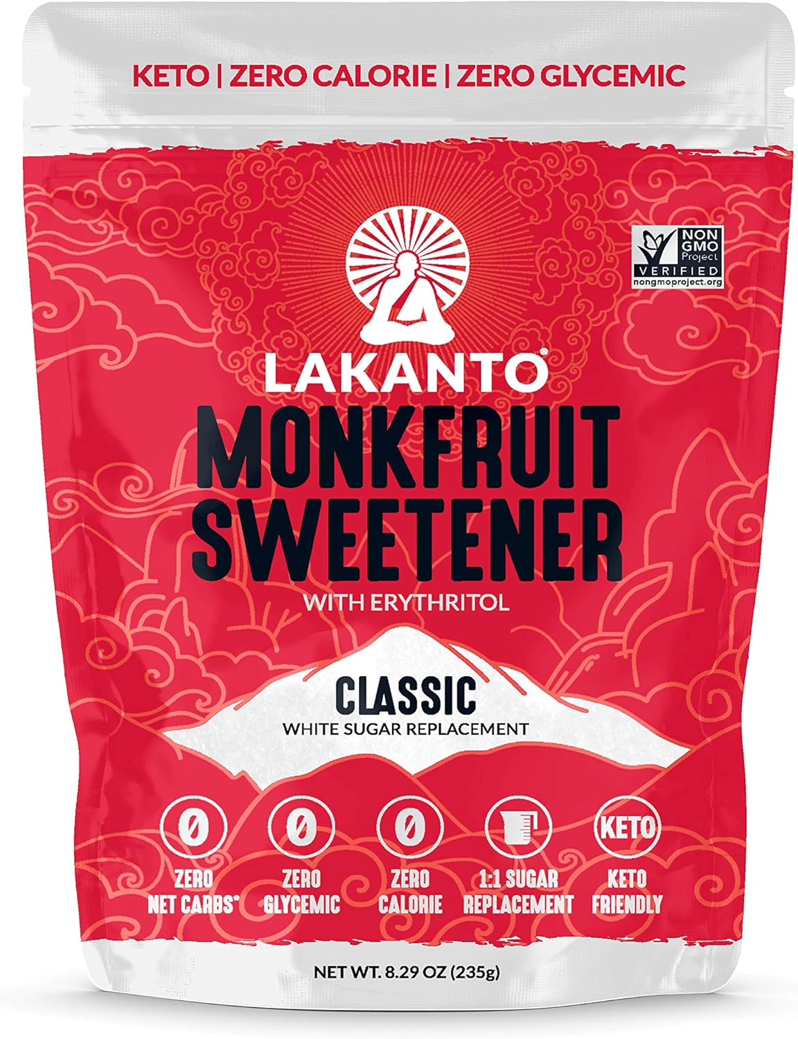 Lakanto – Monkfruit Sweetener with Erythritol Classic 235g