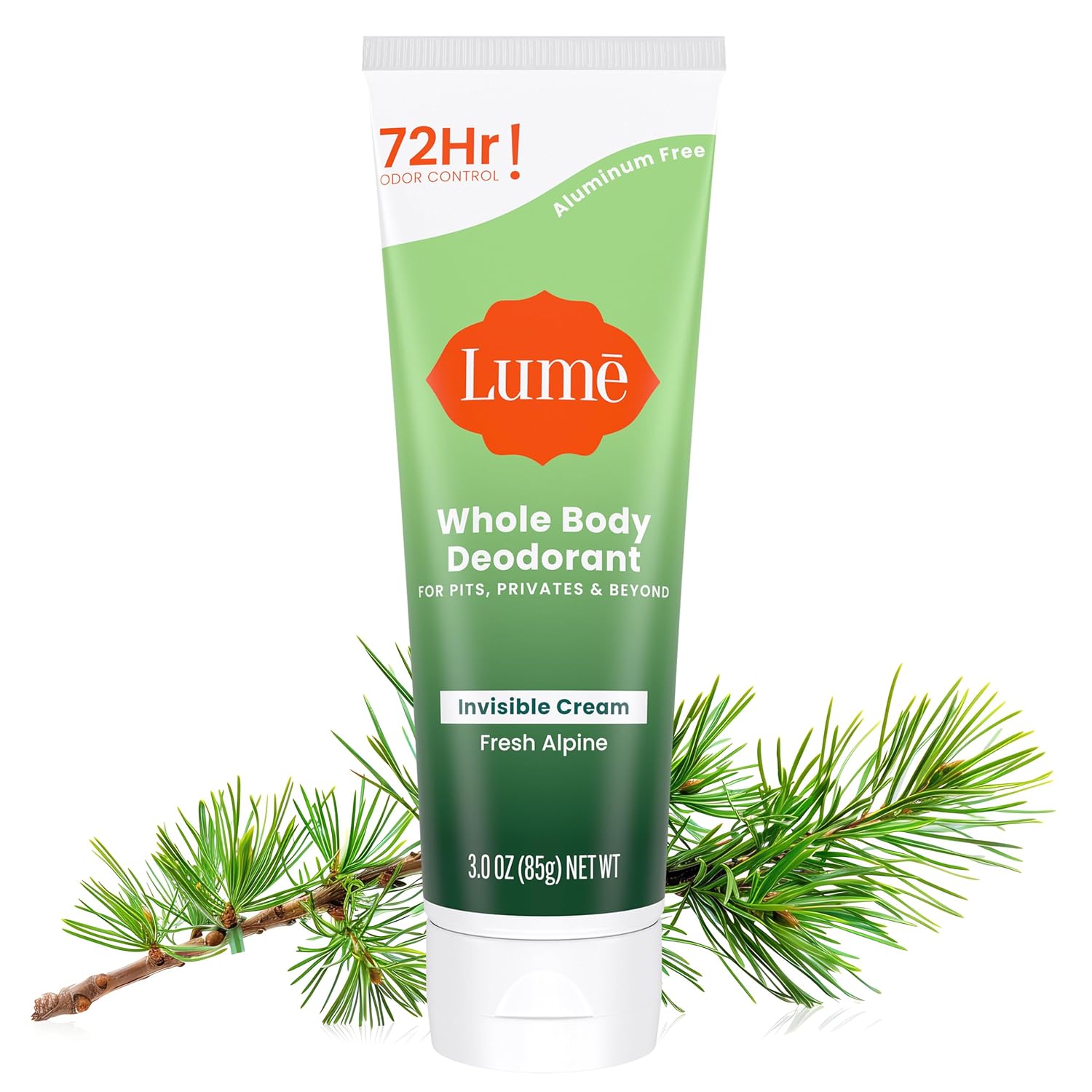 Lume Whole Body Deodorant - Invisible Cream Tube