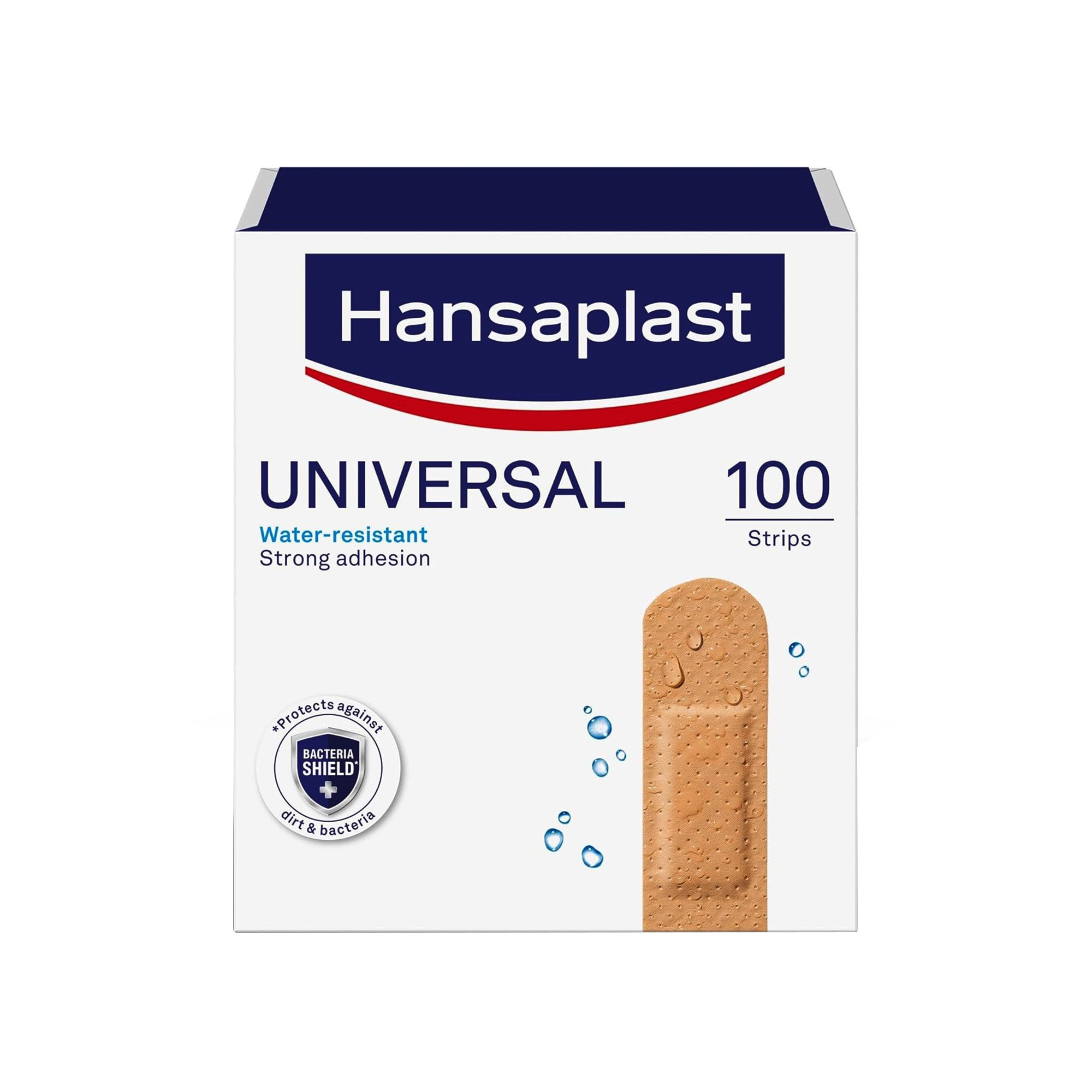 Hansaplast – Universal Wound Plasters, Water-Resistant (100 Strips)