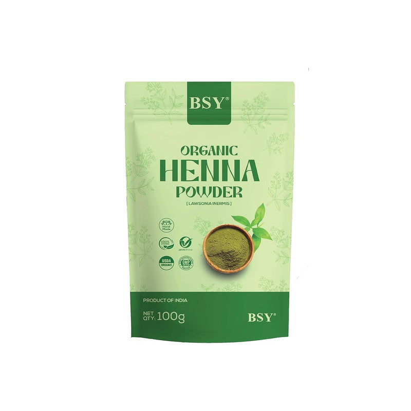 BSY Organic Henna Powder 100g Natural Hair Dye