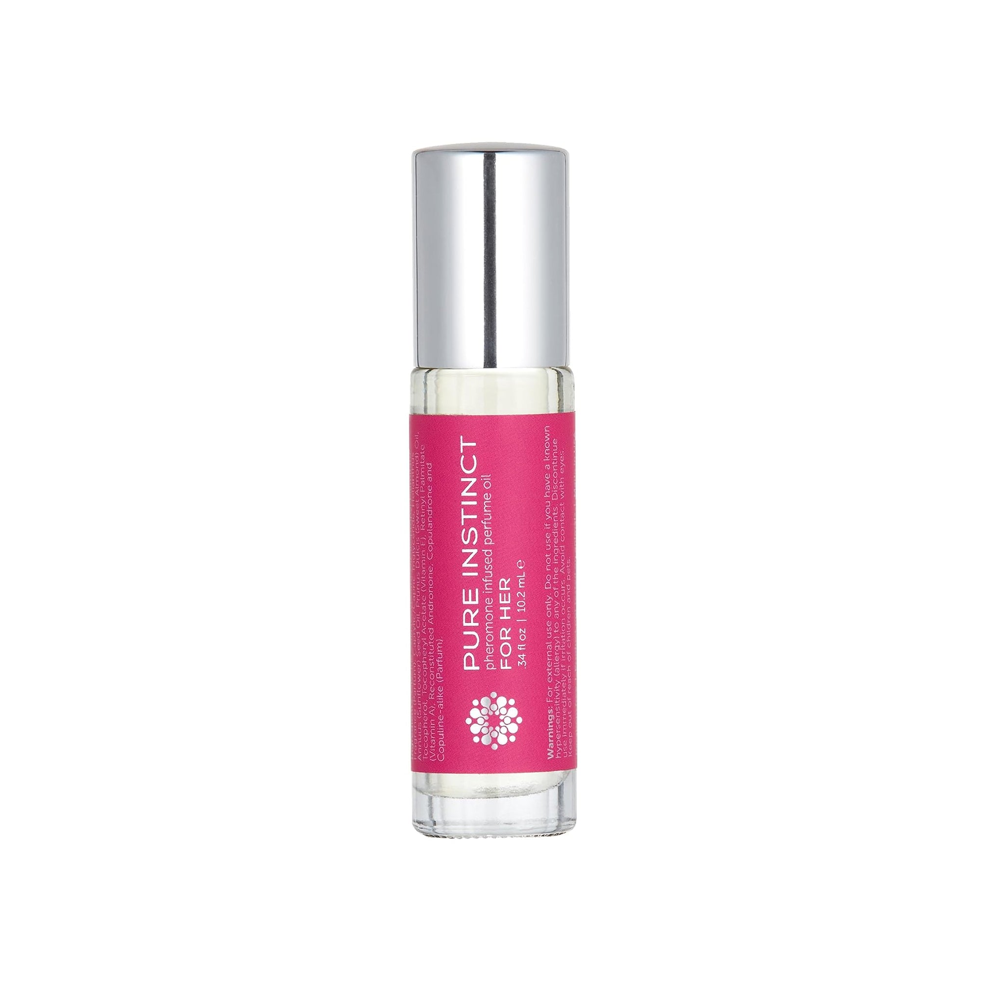 Pure Instinct Roll-On – Original Pheromone-Infused Essential Oil Perfume for Women, TSA-Ready