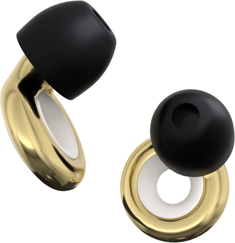Luxury Loop Bluetooth Earbuds with Noise Isolation – Gold & Black