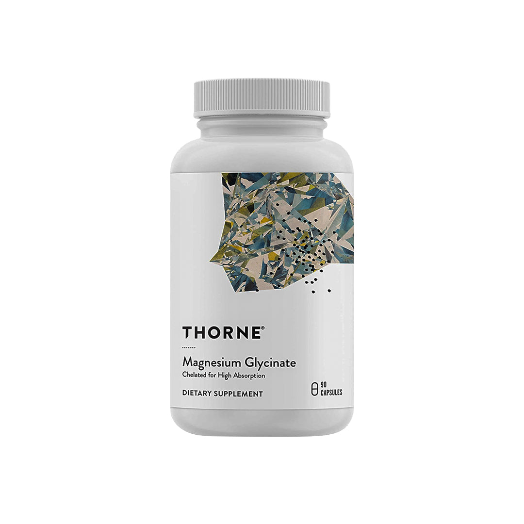 THORNE Magnesium Glycinate - Support Restful Sleep, Muscle Relaxation, Heart Health, and Metabolism - Chelated Magnesium Capsules - 90 Servings