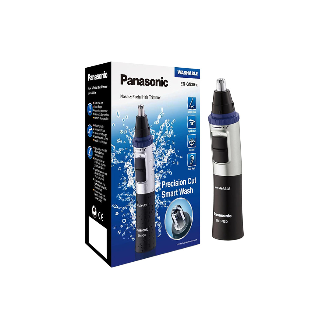 Panasonic ER-GN30-K Wet & Dry Nose, Ear & Facial Hair Trimmer