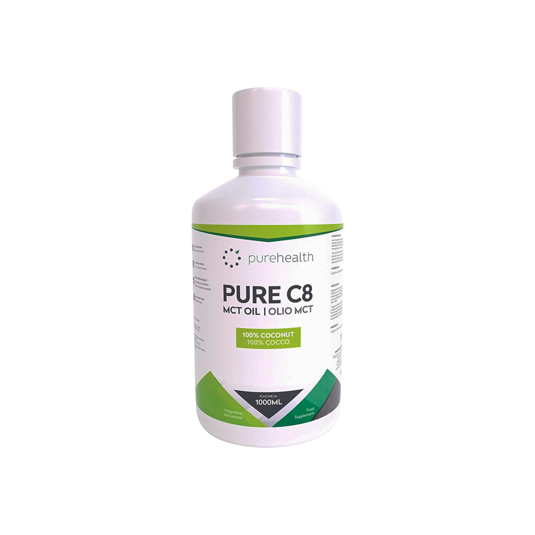 PureHealth Pure C8 MCT Oil – Premium 100% Coconut (1 Liter)