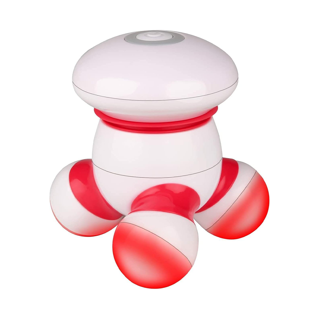 Handheld Massager Mini Portable Vibrating Body Massager LED Light Neck Back Legs Pain Relief