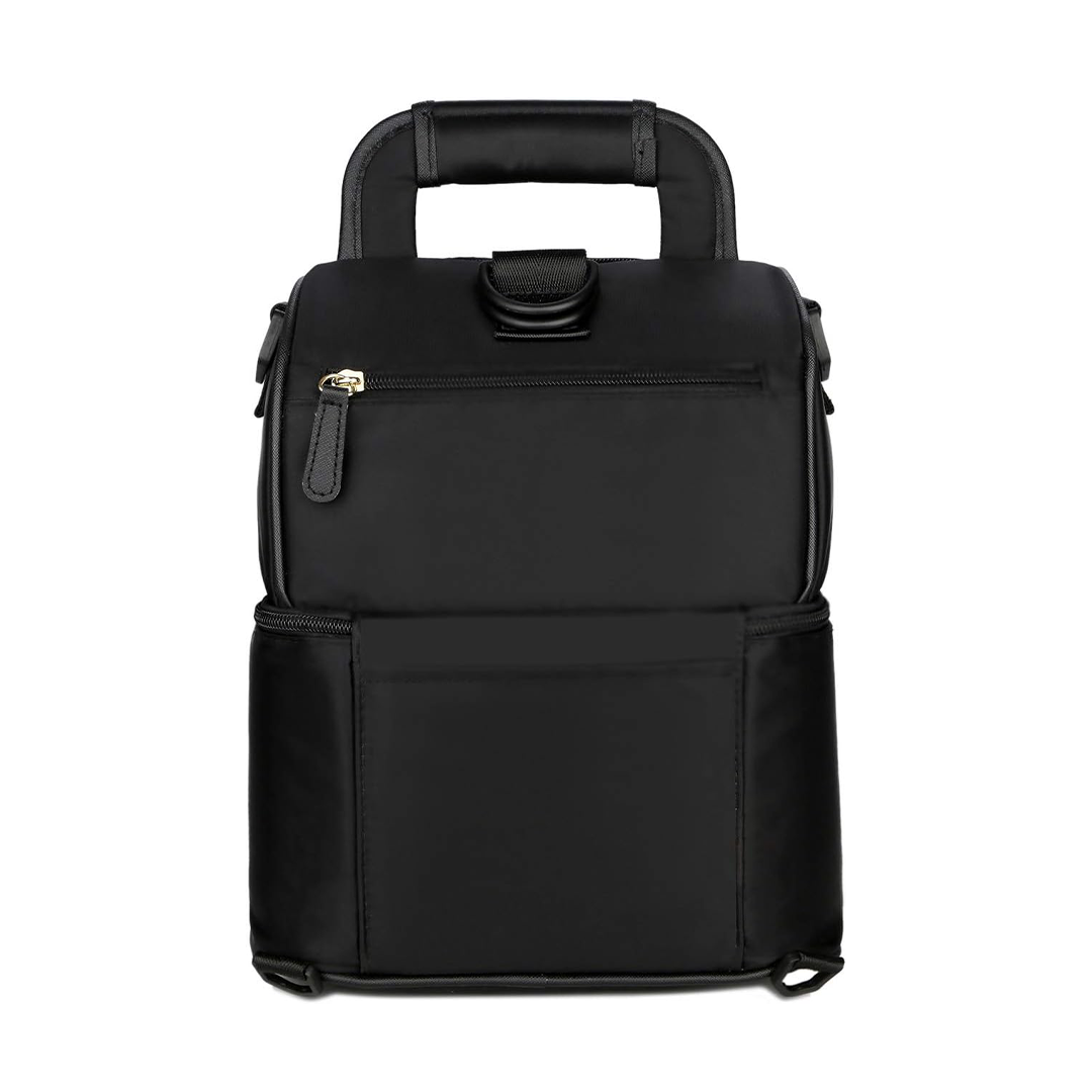 Mengshen Baby Bottle Cooler Bag Rucksack, Insulated Breast Milk & Feeding Bag (Black)