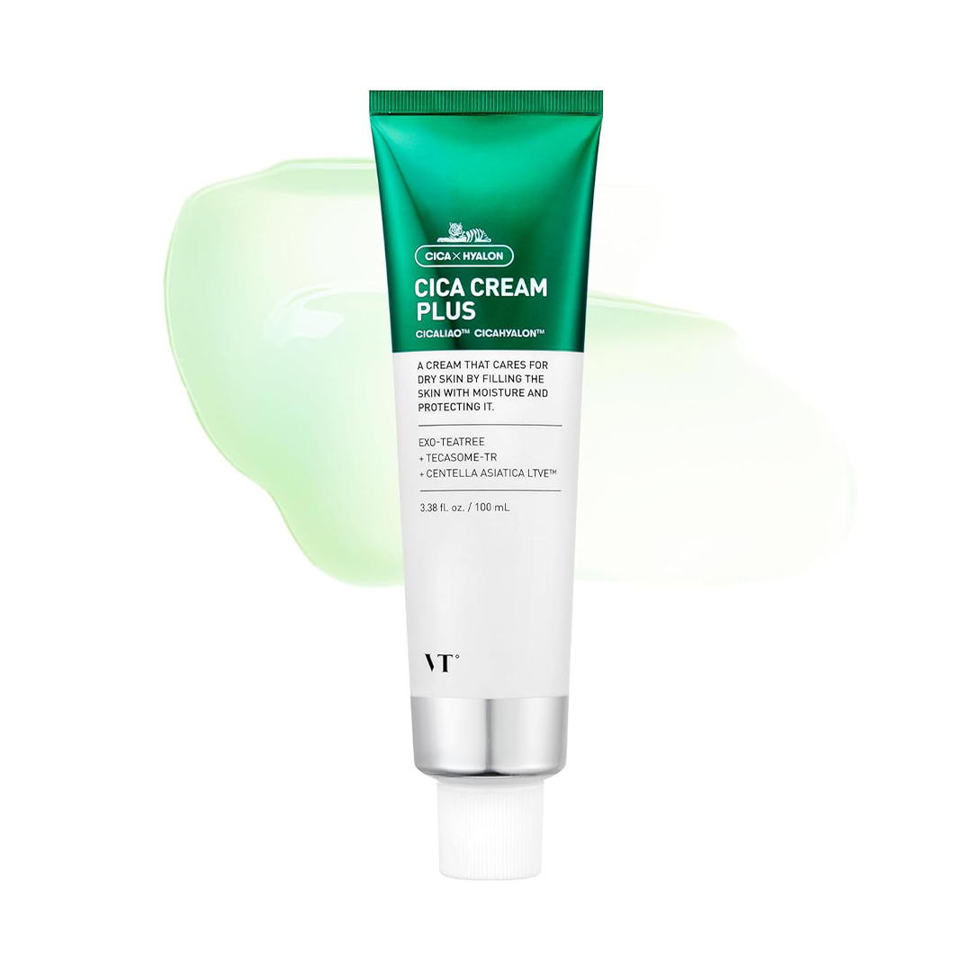 VT COSMETICS Cica Cream Plus Centella Asiatica Soothing Moisturizer for Sensitive Skin
