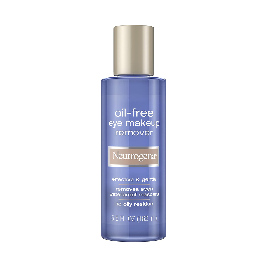 Neutrogena Oil-Free Eye Makeup Remover Gentle & Effective Waterproof Makeup Removal | 5.5 oz (162 mL)