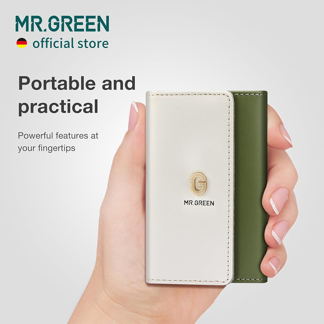 MR.GREEN Fashionable & Practical Manicure Set with Colorful Leather Case