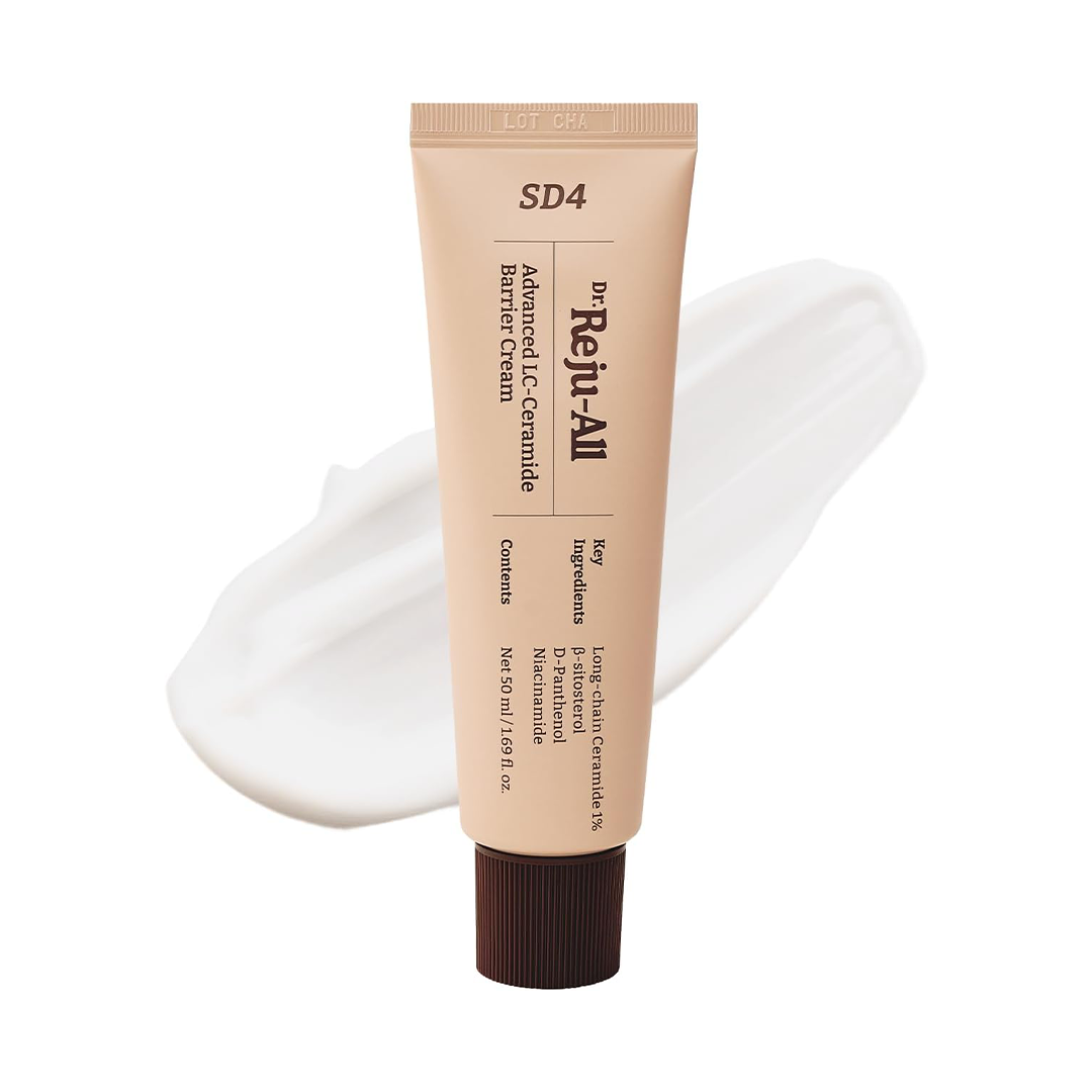 Dr. Reju-All Advanced LC-Ceramide Barrier Cream Lightweight Korean Moisturizer for Sensitive Skin, Deep Hydration & Skin Barrier Repair (50ml)