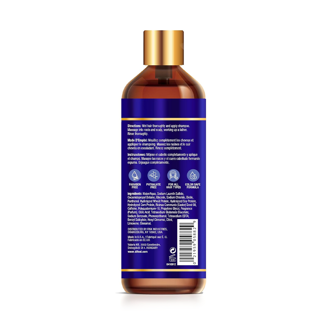 Difeel Pro-Growth Biotin Shampoo For Thinning Hair & Hair Loss Support 354.9ml