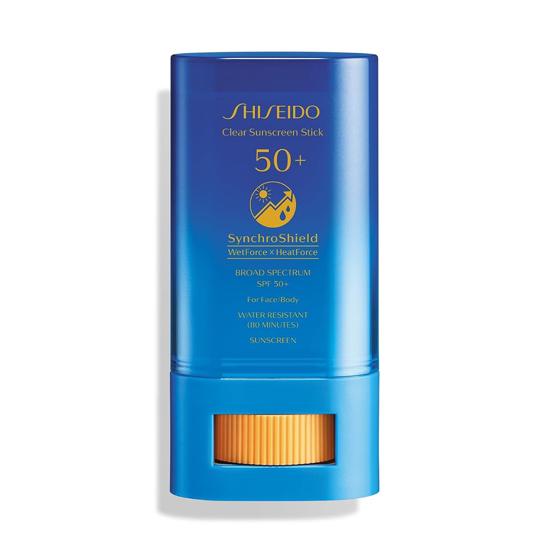 Shiseido Clear Sunscreen Stick SPF 50+ Invisible Broad-Spectrum Face Sun Protection