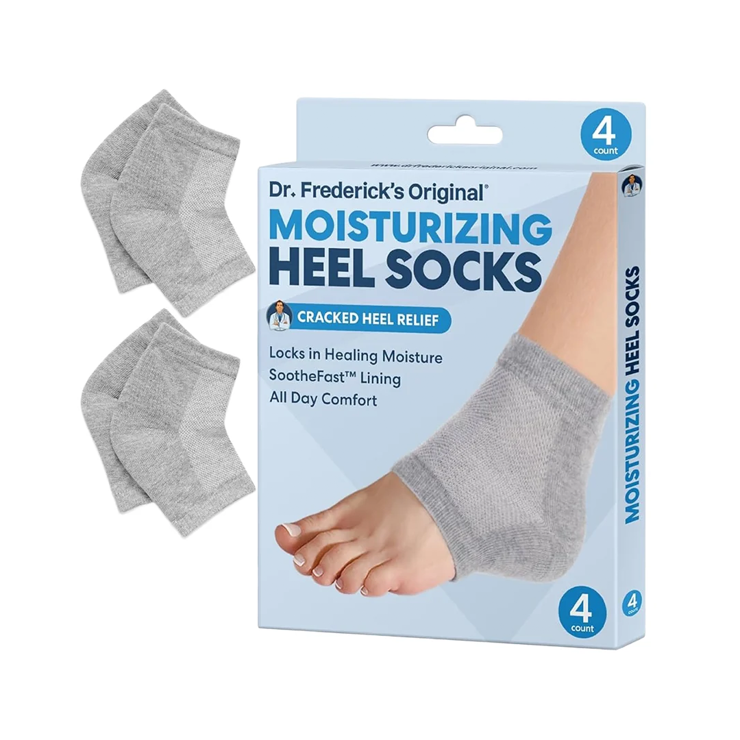 Dr. Frederick's Original Moisturizing Heel Socks Cracked Heel Treatment (2 Pairs)