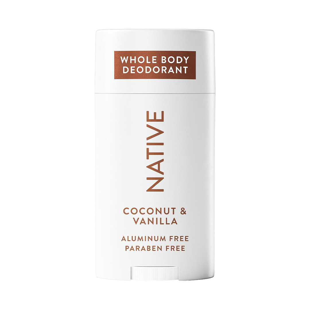 Native Whole Body Deodorant Stick (Coconut & Vanilla) 72-Hour Glide-On Protection