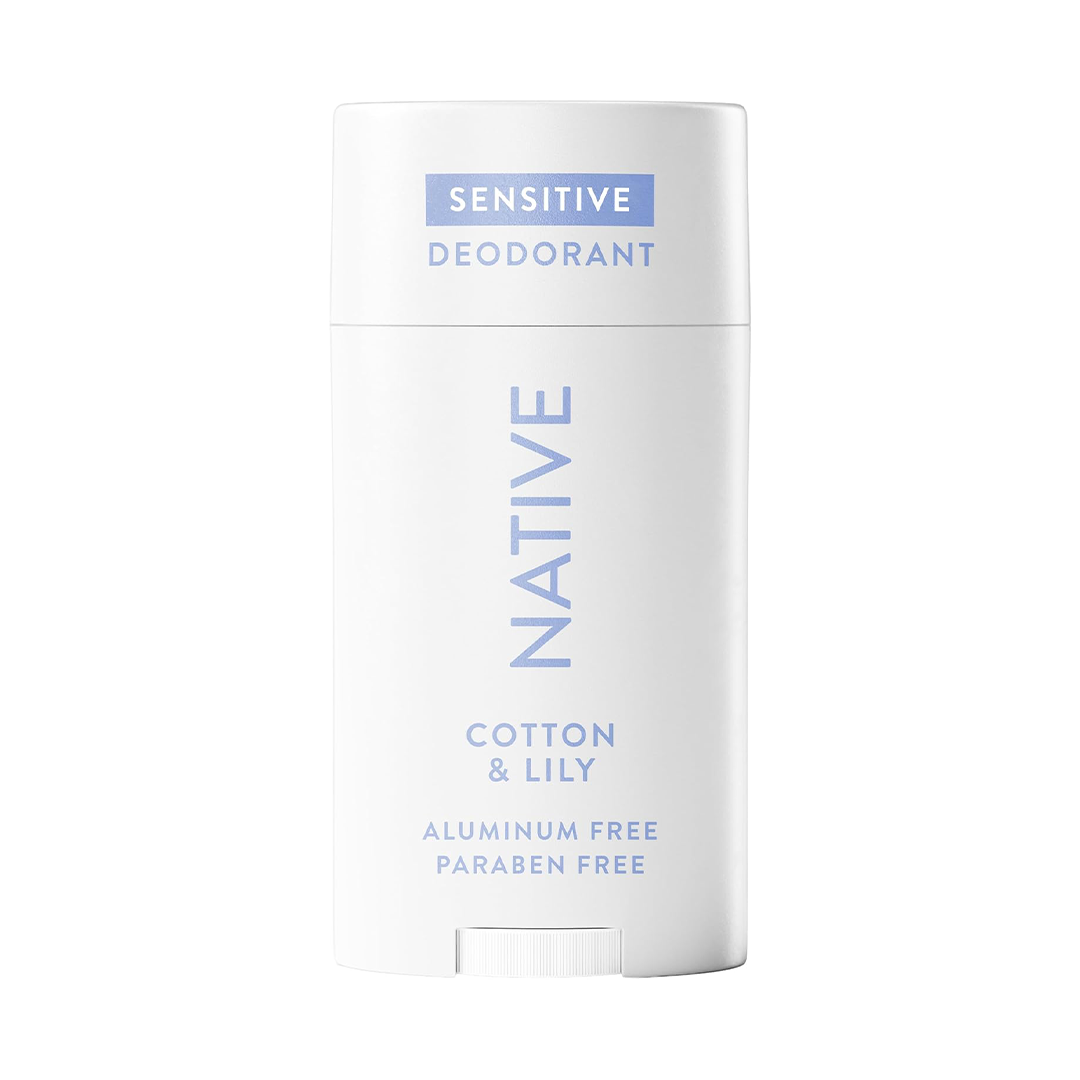 Native Sensitive Deodorant (Cotton & Lily) 72-Hour Baking Soda-Free Protection