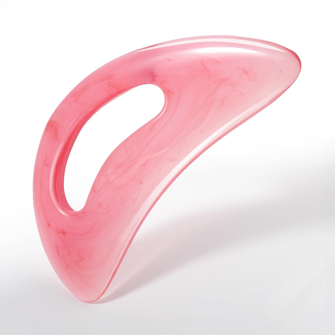 Scienlodic Large Gua Sha Massage Tool with Handle Resin Scraper for Face, Neck & Body