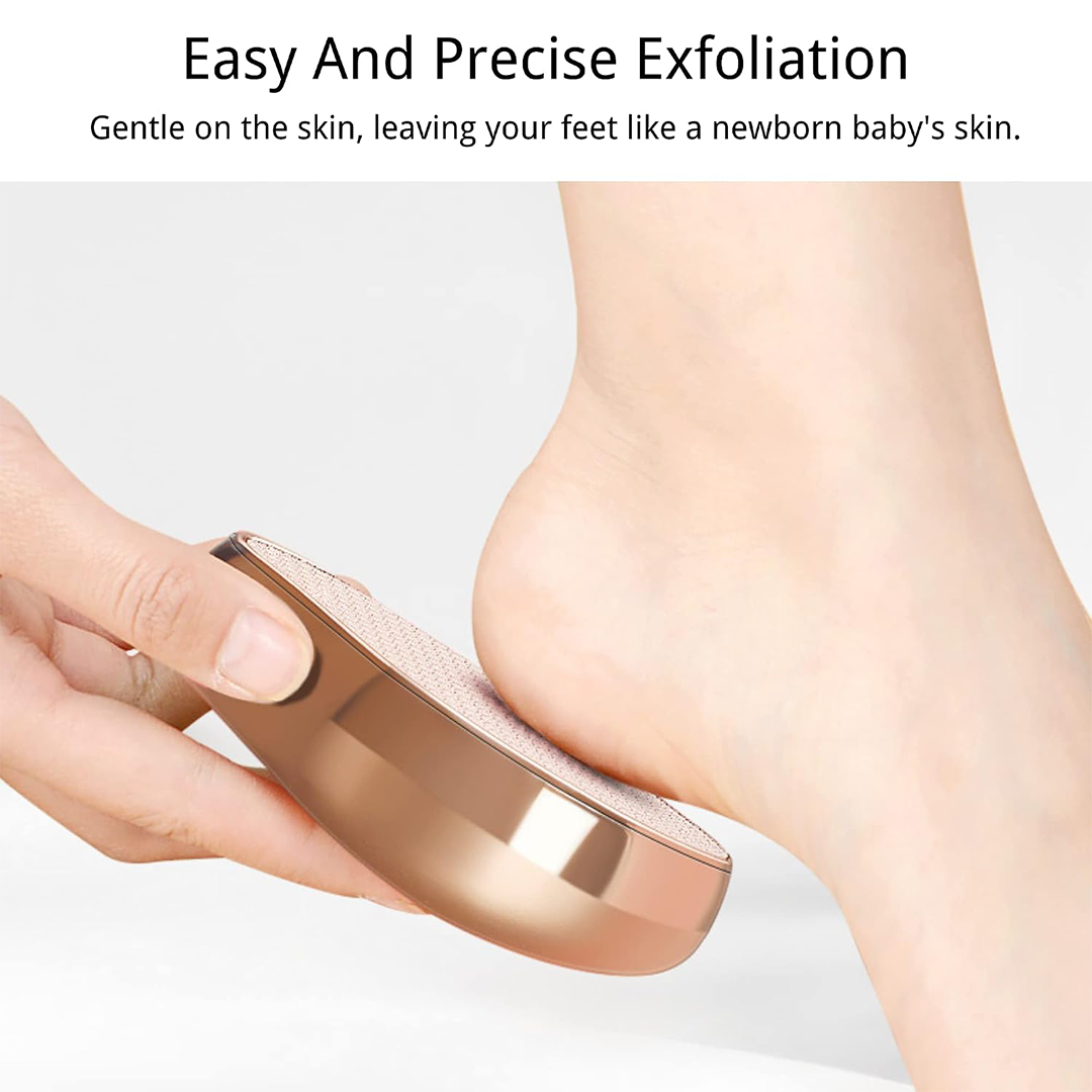 Nano Glass Foot File Pedicure Exfoliator for Hard & Dead Skin, Wet or Dry Feet