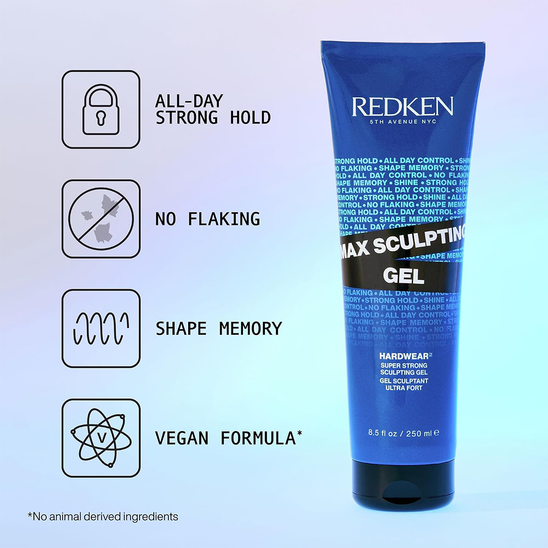 Redken Max Sculpting Gel High Shine, Body & Long-Lasting Hair Control