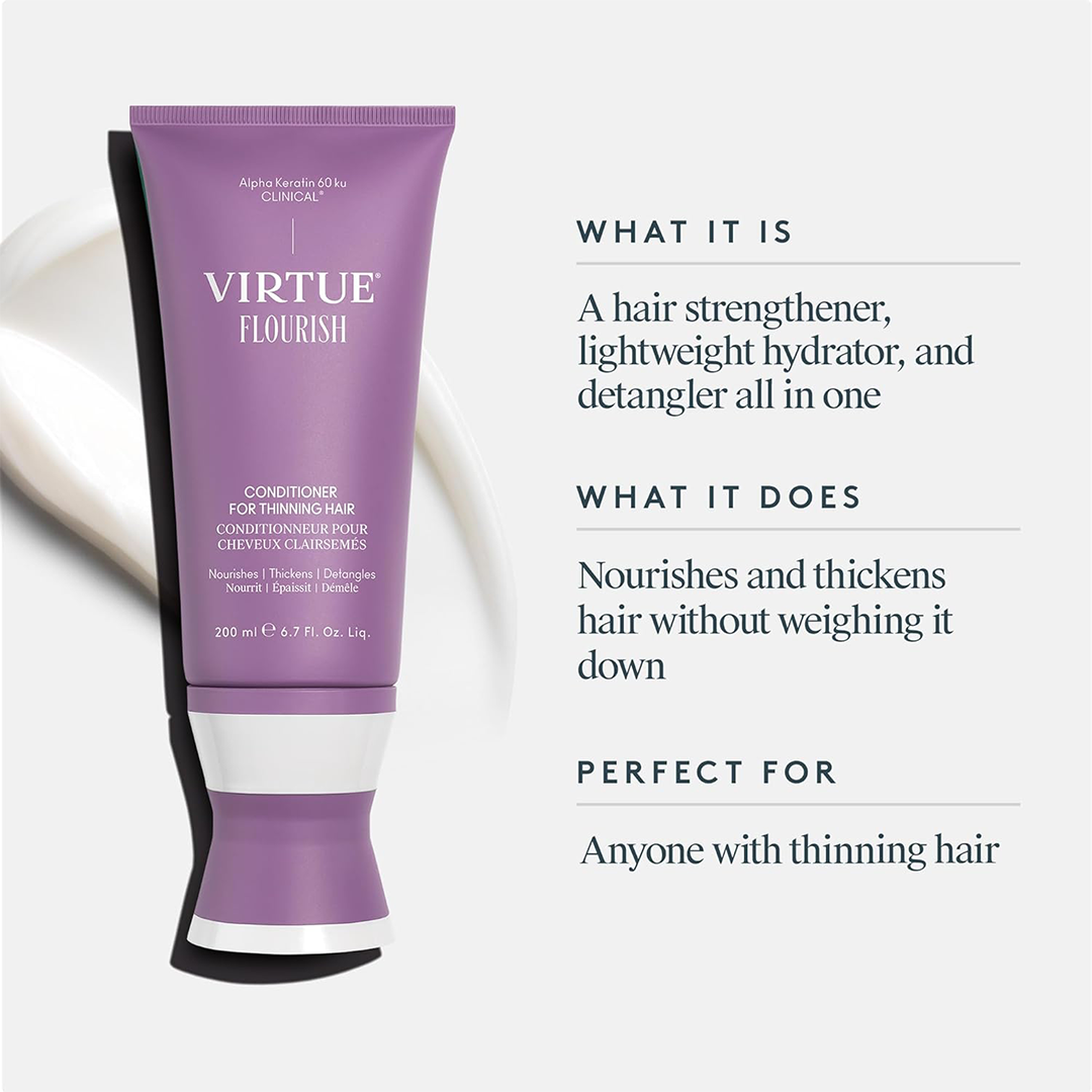 VIRTUE Flourish Conditioner Sulfate-Free, Volumizing & Thickening for Fine Hair