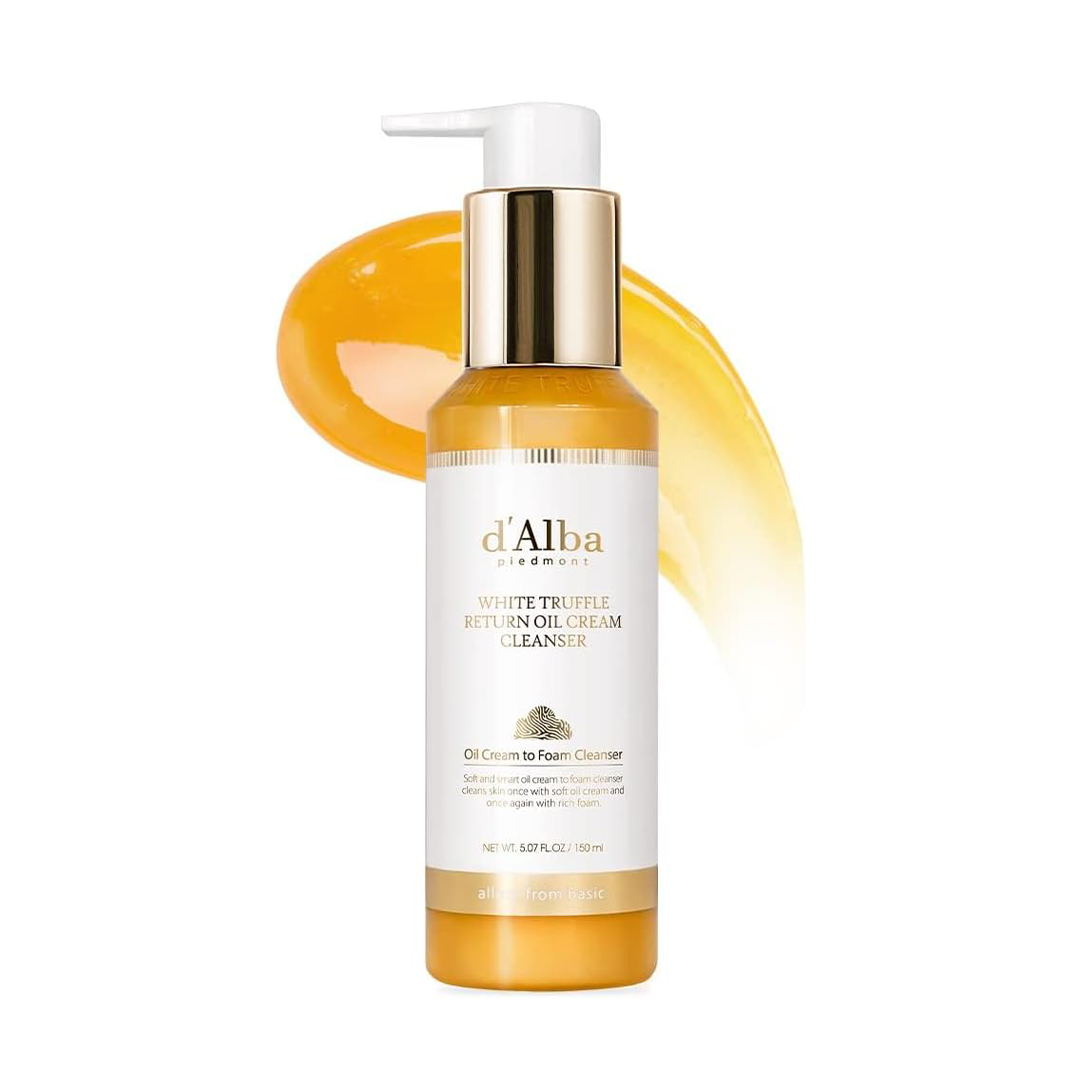 dalba Piedmont White Truffle Oil Cream Cleanser Vegan 1-Step Makeup & Sebum Remover
