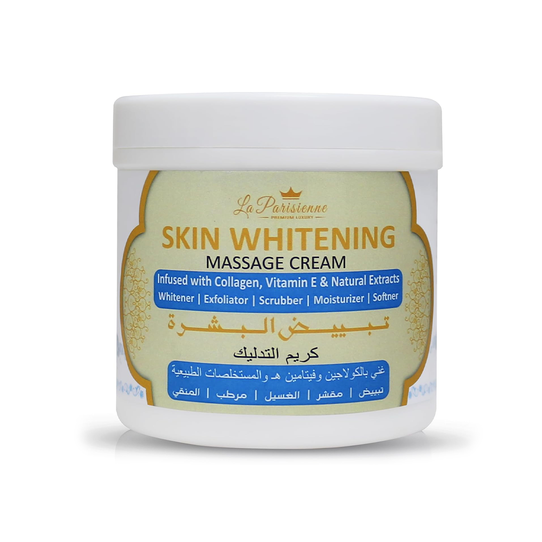 ECOLYTE+ La Parisienne Skin Massage Cream Diamond 500g Hydrating Brightening Cream for Glowing and Youthful Looking Skin