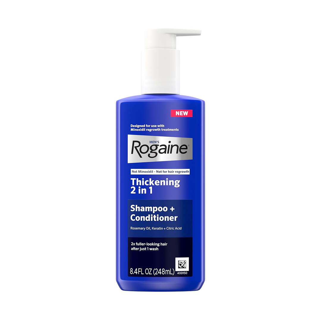 Rogaine Mens Thickening 2 in 1 Shampoo and Conditioner 8.4 fl oz