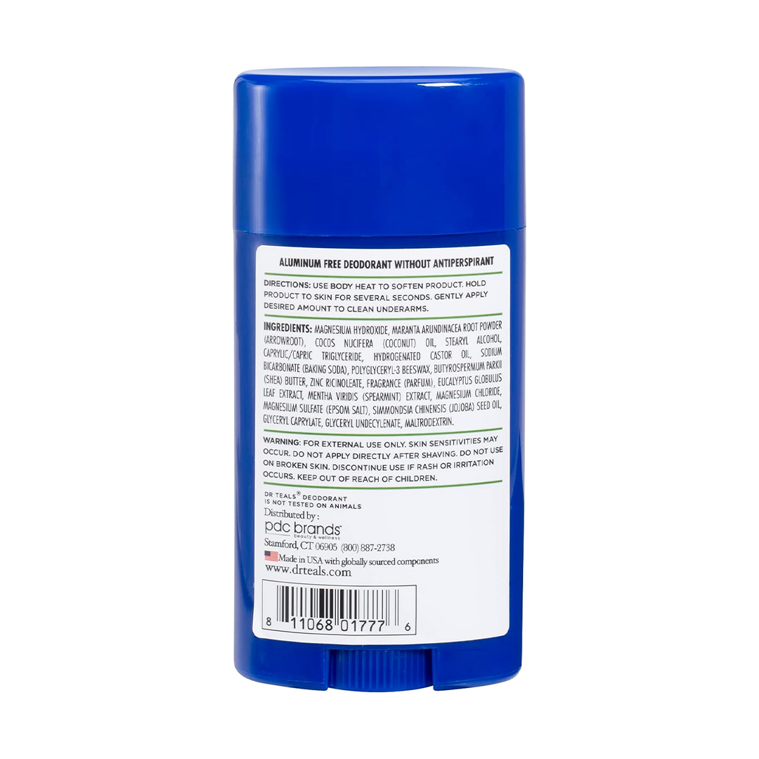 Dr. Teals Eucalyptus Aluminum Free Deodorant 75g
