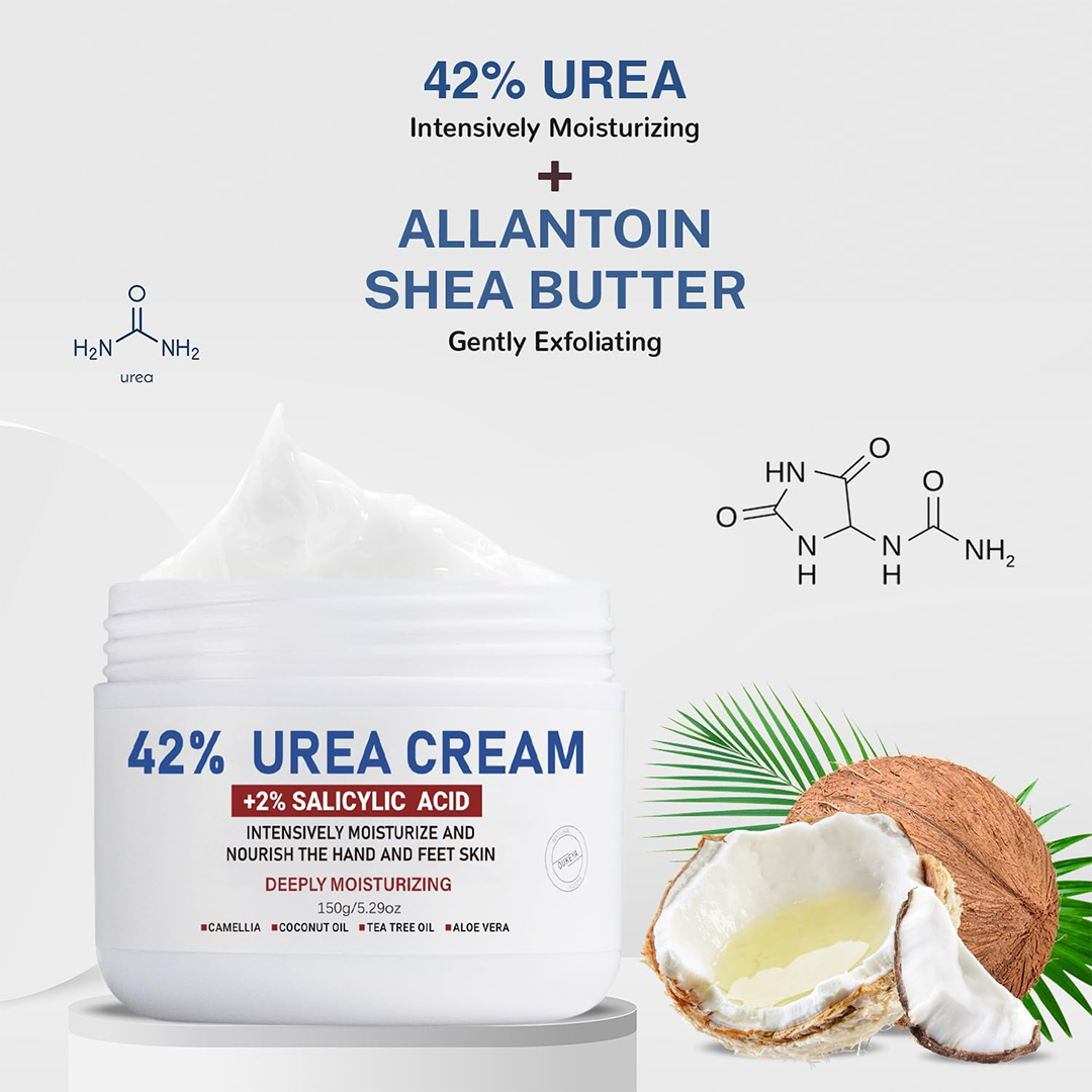 OUKEYA 42% Urea Cream with 2% Salicylic Acid for Feet and Hands