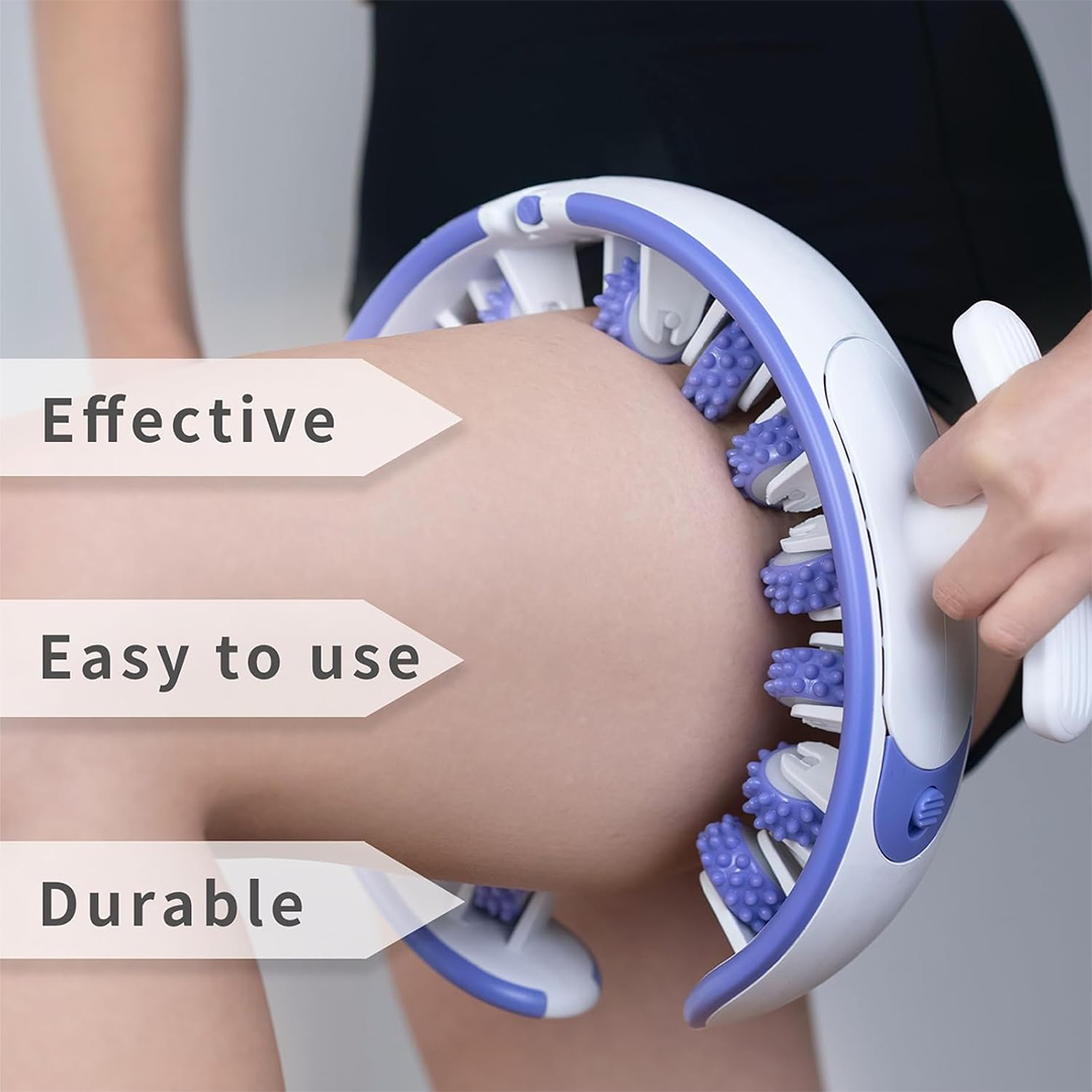 TERRIFI Manual Body Massage Roller Handheld Muscle Roller Massager for Legs, Arms, Back, Neck & Cellulite Massage