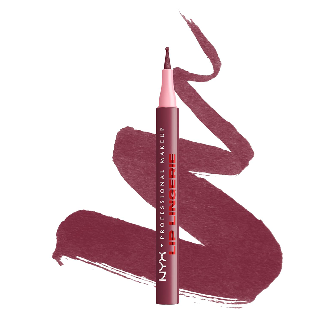 NYX Professional Makeup Lip Lingerie Lip Liner Stain, Seamless All Day Stain, Waterproof, Naughty Nude