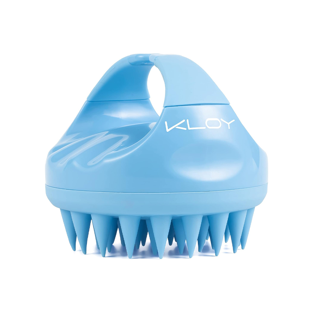 KLOY Hair Scalp Massager Shampoo Brush  with Soft Silicone Bristles for Scalp Care Hair Washing and Shower Use