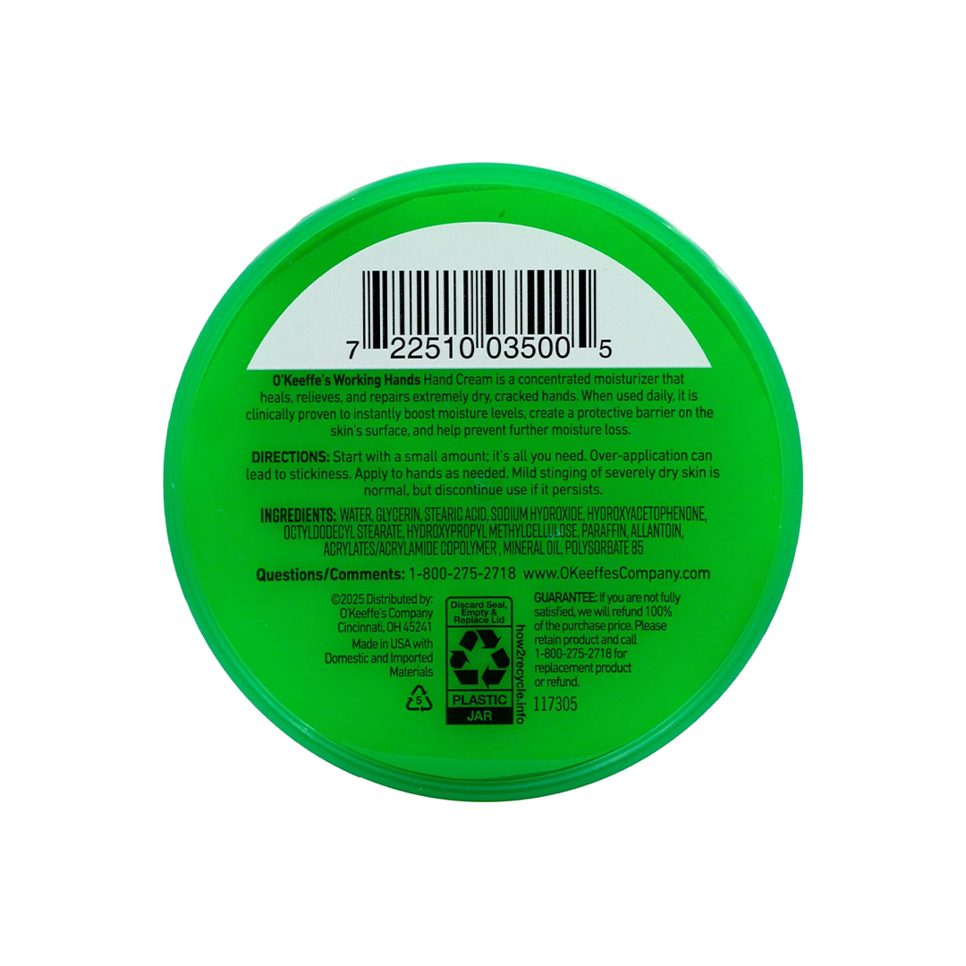 O'Keeffe's Working Hands Hand Cream for Extremely Dry Hands 3.4 oz