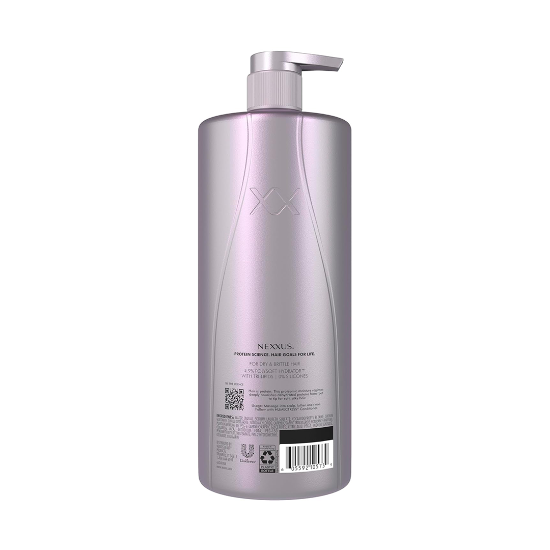 Nexxus Therappe Moisturizing Shampoo 33.8 oz Ultimate Moisture for Dry Hair | Silicone-Free with ProteinFusion & Green Caviar