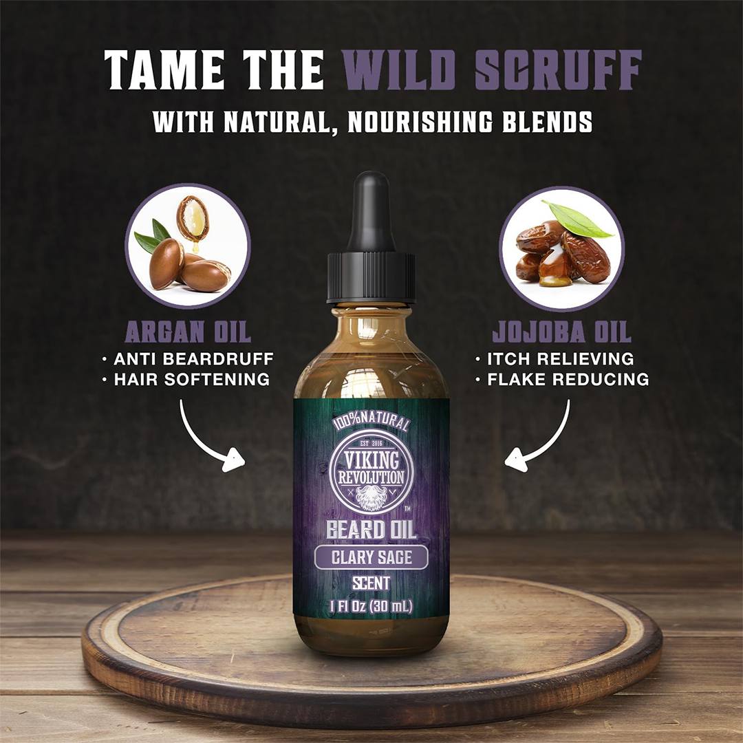 Viking Revolution Beard Oil Clary Sage Scent