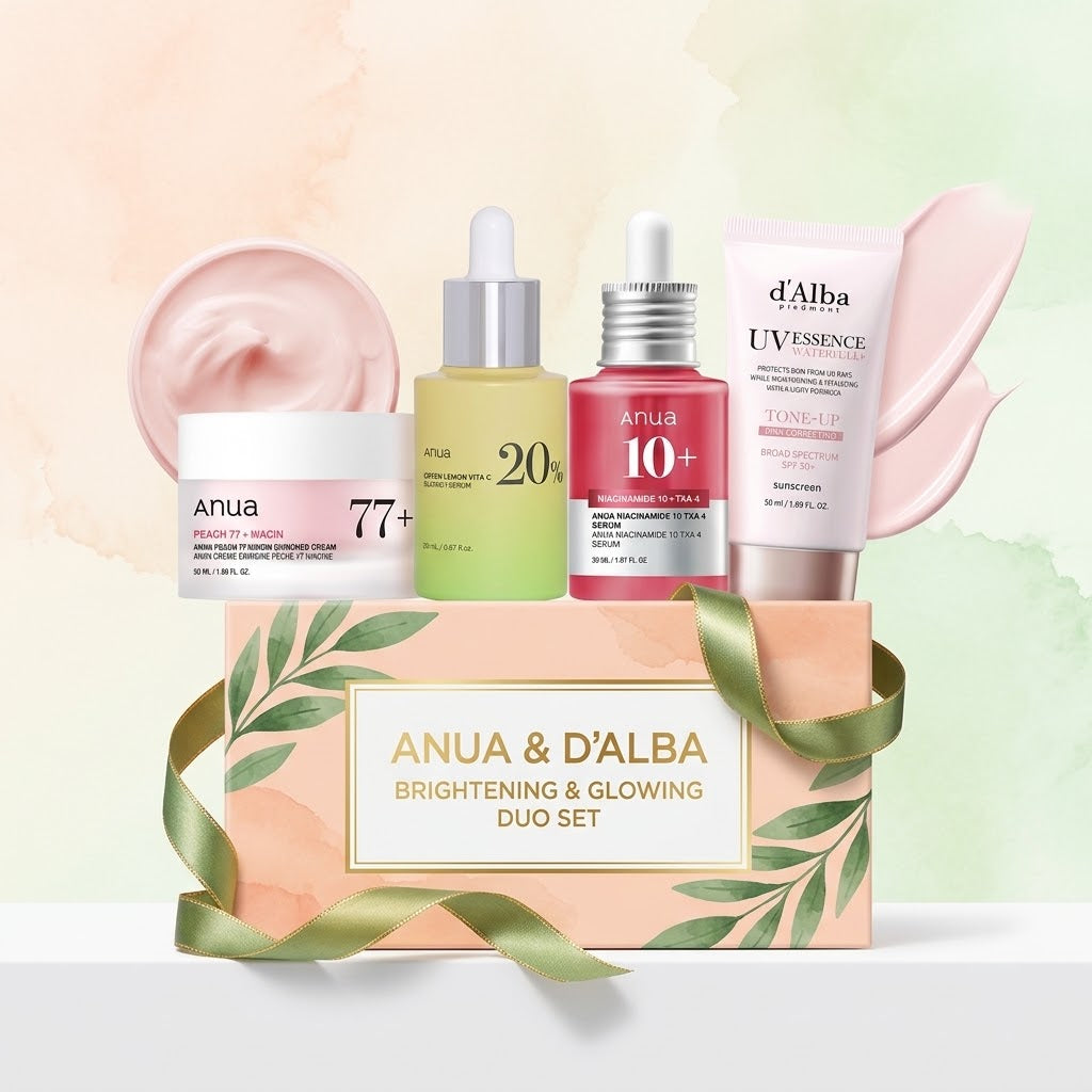 Anua & d'alba Dark Spot Correcting & Ultimate Glow Set
