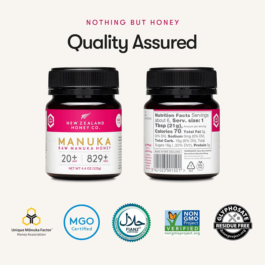 New Zealand Honey Co. Raw Manuka Honey UMF€º 20+ / MGO 829+