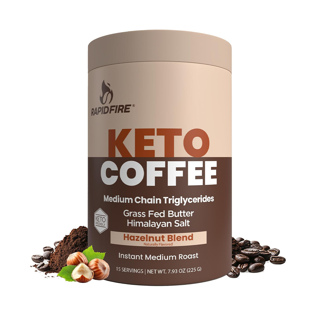 Rapid Fire Keto Coffee Functional Instant Beverage Mix (15 Servings)
