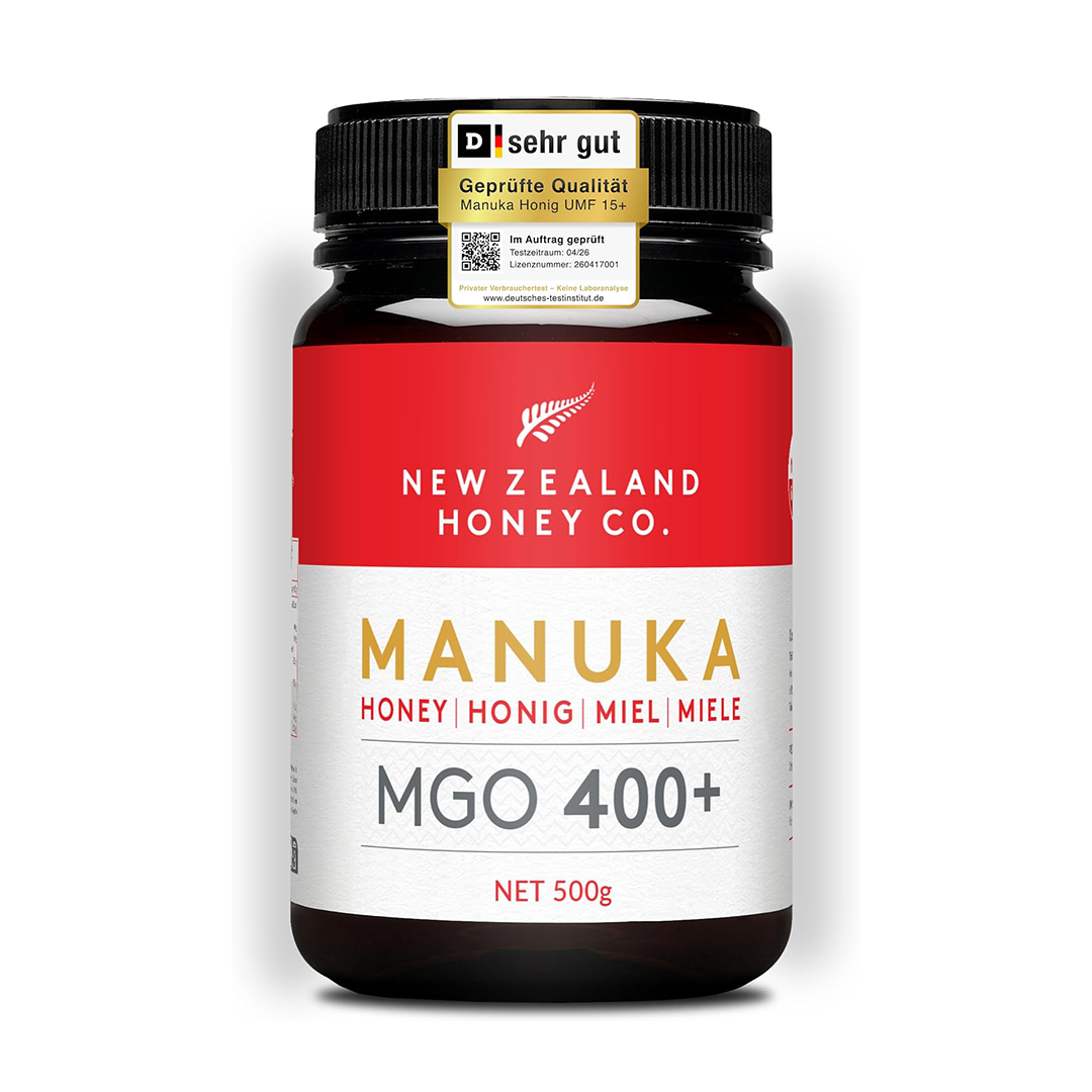 New Zealand Honey Co Manuka Honey MGO 400 High Activity Pure Raw Superfood 500g