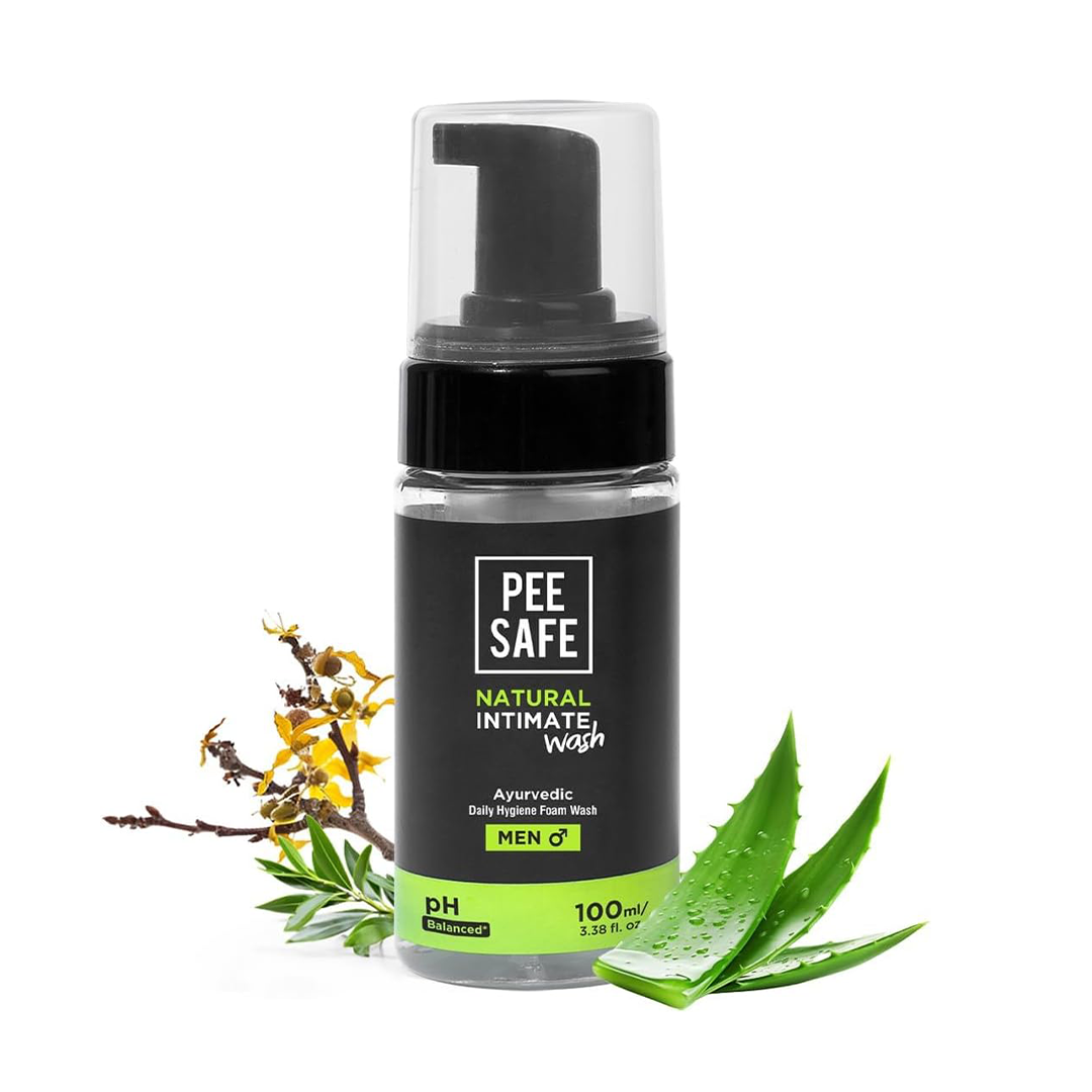 Pee Safe Natural Intimate Wash for Men Gentle Hygiene Cleanser 100ml