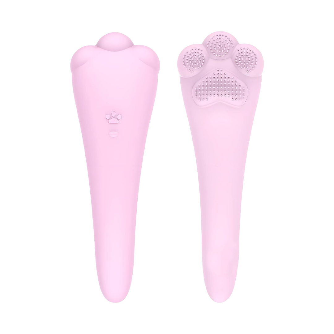 Dexdon Handheld Double Headed Silicone Massager IPX7 Waterproof 10 Vibration Speeds Rechargeable Gift for Men Women