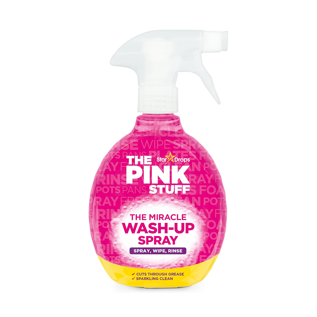 The Pink Stuff Miracle Wash Up Spray (500ml) The Instant-Action Dish Degreaser