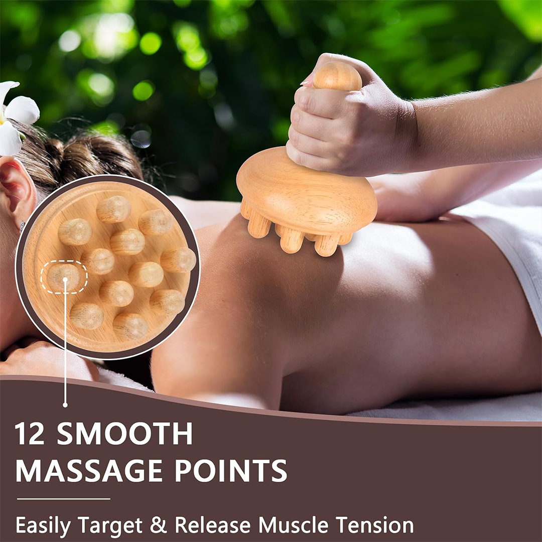 Wood Therapy Massage Tools Anti-Cellulite Lymphatic Drainage & Body Sculpting Gua Sha