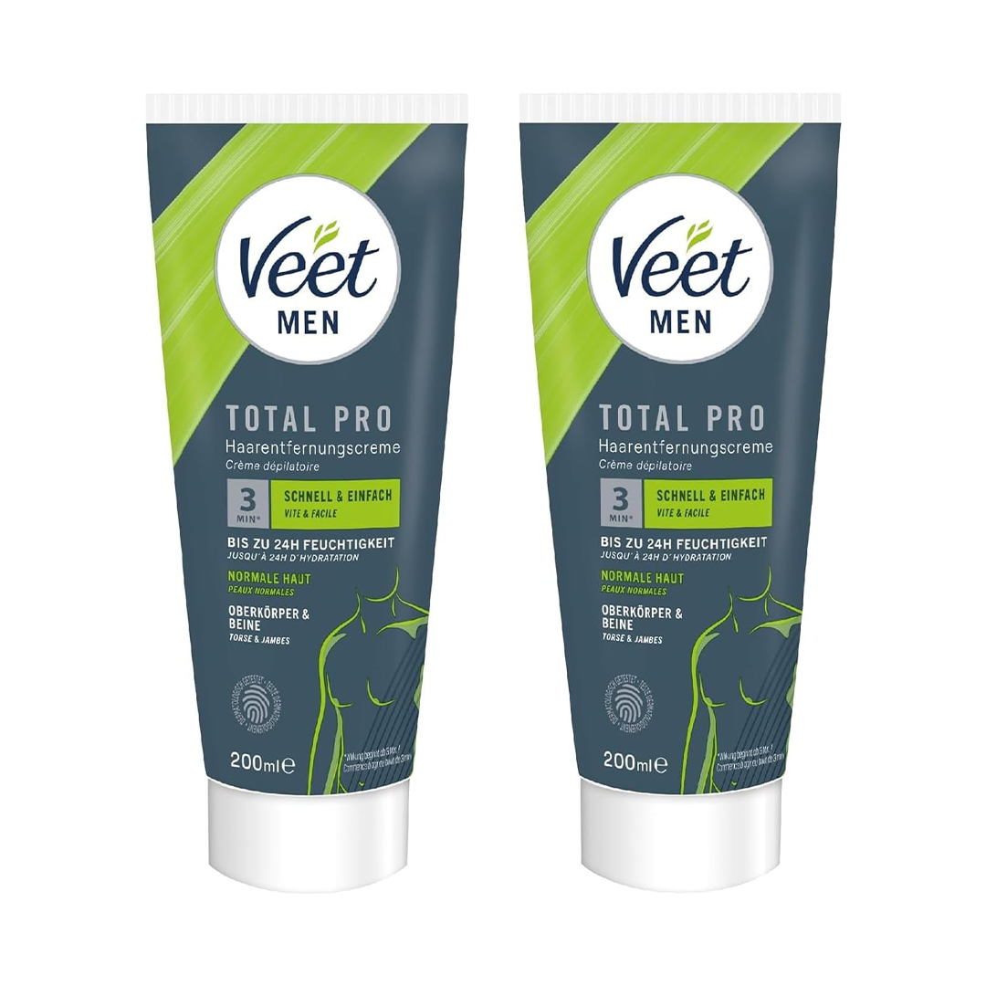 Veet for Men Power Effect Hair Removal Cream Fast Acting Body Depilatory